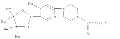 1-Piperazinecarboxylic acid, 4-[4-methyl-5-(4,4,5,5-tetramethyl-1,3,2-dioxaborolan-2-yl)-2-pyridinyl]-, 1,1-dimethylethyl ester